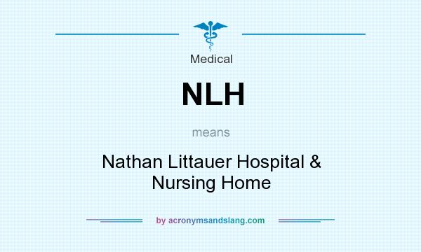 What does NLH mean? It stands for Nathan Littauer Hospital & Nursing Home
