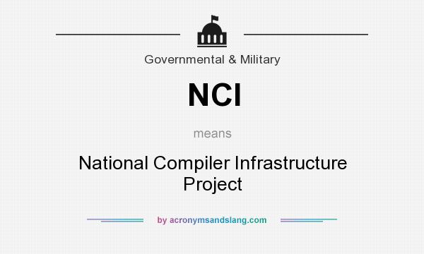 What does NCI mean? It stands for National Compiler Infrastructure Project