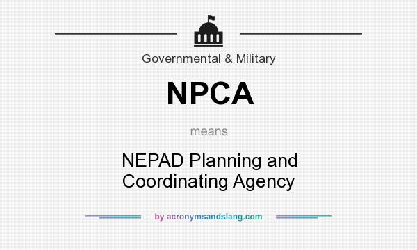 What does NPCA mean? It stands for NEPAD Planning and Coordinating Agency