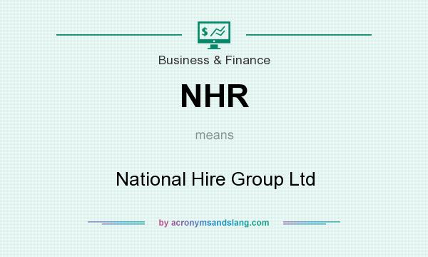 What does NHR mean? It stands for National Hire Group Ltd