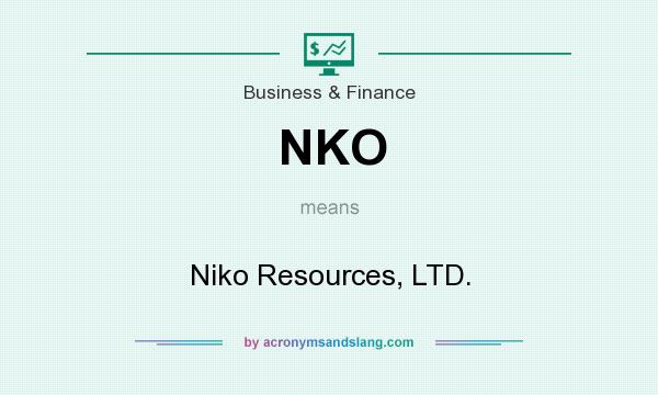 What does NKO mean? It stands for Niko Resources, LTD.