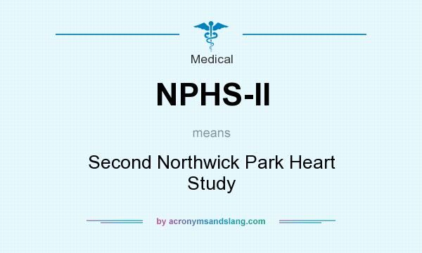 What does NPHS-II mean? It stands for Second Northwick Park Heart Study