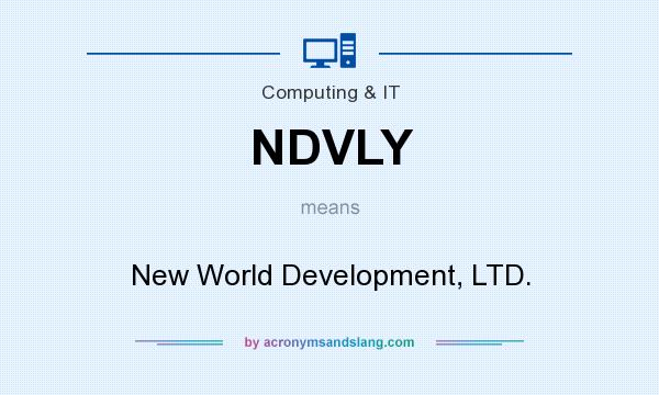What does NDVLY mean? It stands for New World Development, LTD.