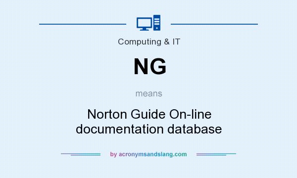 What does NG mean? It stands for Norton Guide On-line documentation database