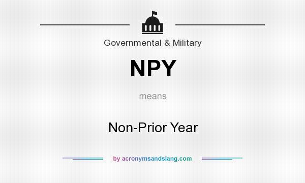 What does NPY mean? It stands for Non-Prior Year