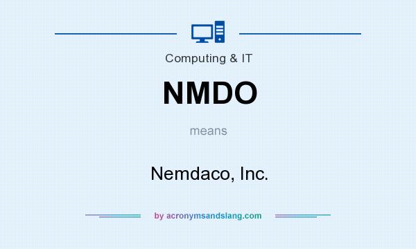 What does NMDO mean? It stands for Nemdaco, Inc.