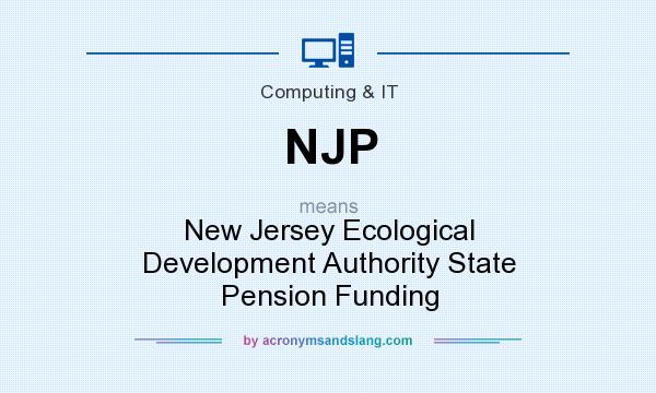 What does NJP mean? It stands for New Jersey Ecological Development Authority State Pension Funding