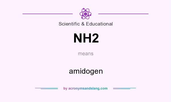 What does NH2 mean? It stands for amidogen
