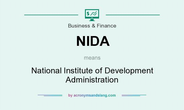 What does NIDA mean? It stands for National Institute of Development Administration
