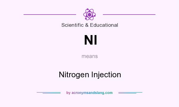 What does NI mean? It stands for Nitrogen Injection
