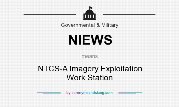 What does NIEWS mean? It stands for NTCS-A Imagery Exploitation Work Station