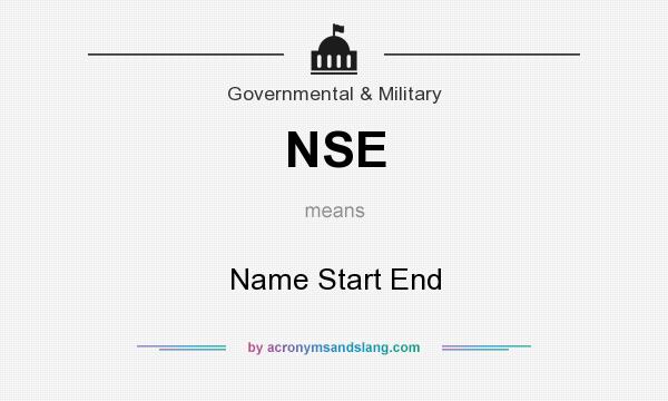 What does NSE mean? It stands for Name Start End