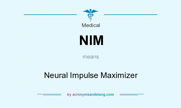 What does NIM mean? It stands for Neural Impulse Maximizer
