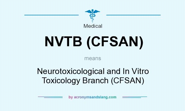 What does NVTB (CFSAN) mean? It stands for Neurotoxicological and In Vitro Toxicology Branch (CFSAN)