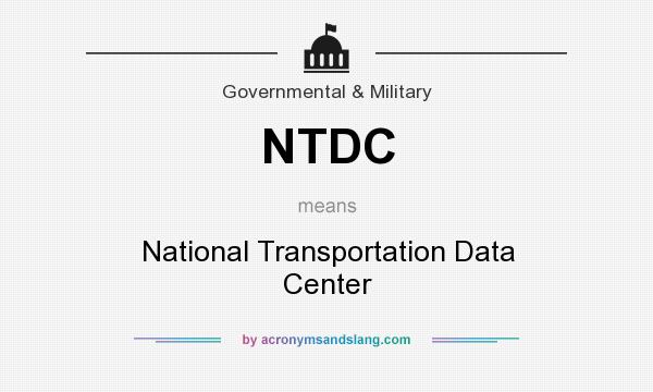 What does NTDC mean? It stands for National Transportation Data Center