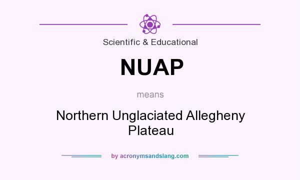 What does NUAP mean? It stands for Northern Unglaciated Allegheny Plateau