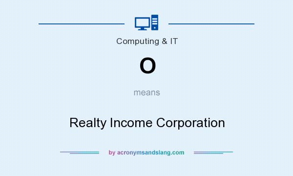 What does O mean? It stands for Realty Income Corporation