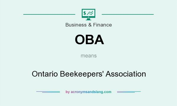 What does OBA mean? It stands for Ontario Beekeepers` Association