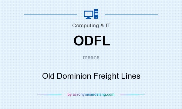 What does ODFL mean? It stands for Old Dominion Freight Lines