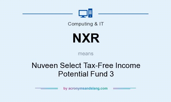 What does NXR mean? It stands for Nuveen Select Tax-Free Income Potential Fund 3