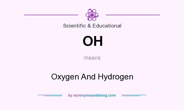 What does OH mean? It stands for Oxygen And Hydrogen