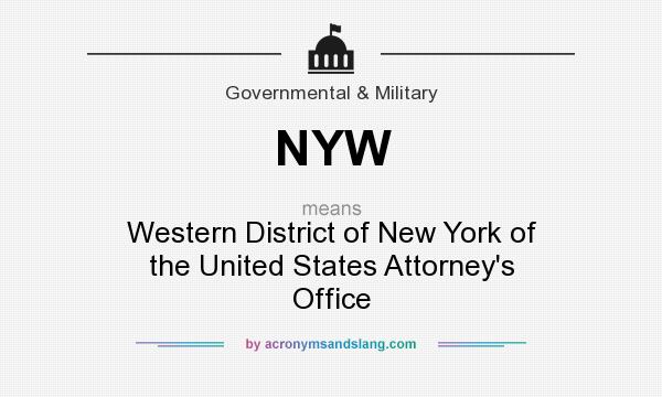 What does NYW mean? It stands for Western District of New York of the United States Attorney`s Office