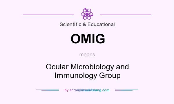 What does OMIG mean? It stands for Ocular Microbiology and Immunology Group