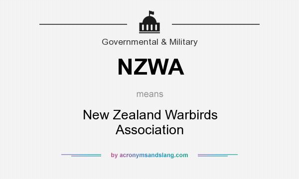 What does NZWA mean? It stands for New Zealand Warbirds Association