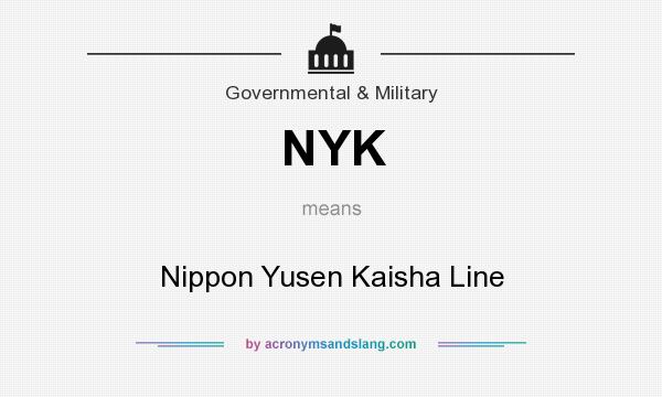 What does NYK mean? It stands for Nippon Yusen Kaisha Line