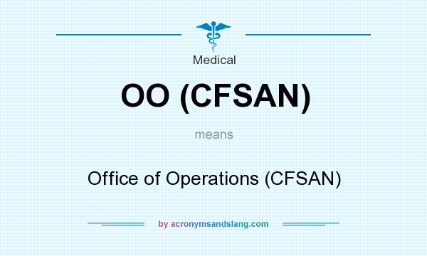 What does OO (CFSAN) mean? It stands for Office of Operations (CFSAN)