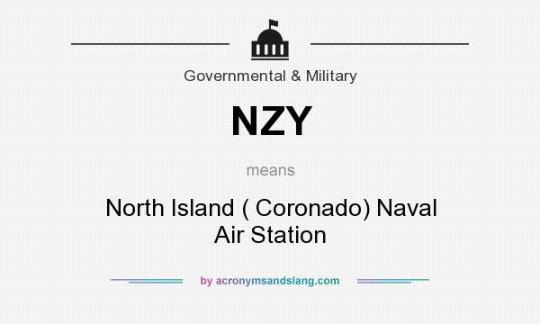 What does NZY mean? It stands for North Island ( Coronado) Naval Air Station