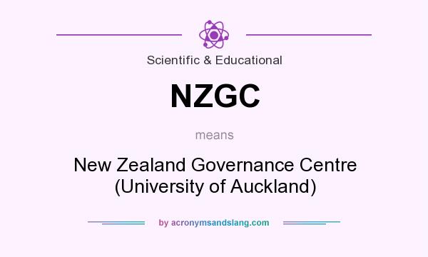 What does NZGC mean? It stands for New Zealand Governance Centre (University of Auckland)