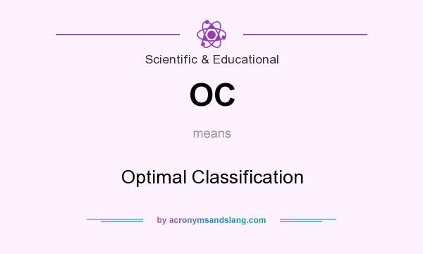What does OC mean? It stands for Optimal Classification