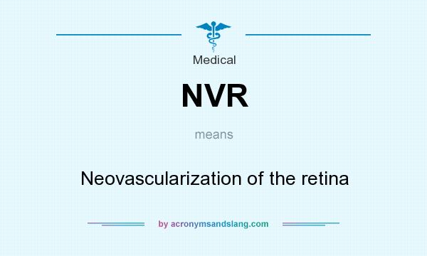 What does NVR mean? It stands for Neovascularization of the retina