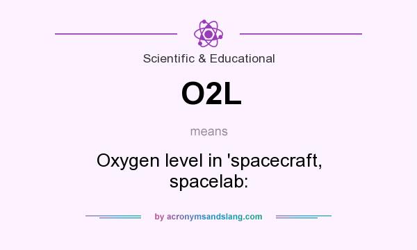 What does O2L mean? It stands for Oxygen level in `spacecraft, spacelab:
