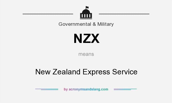 What does NZX mean? It stands for New Zealand Express Service