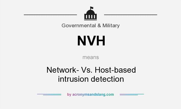 What does NVH mean? It stands for Network- Vs. Host-based intrusion detection