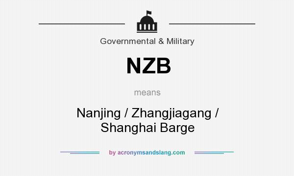 What does NZB mean? It stands for Nanjing / Zhangjiagang / Shanghai Barge