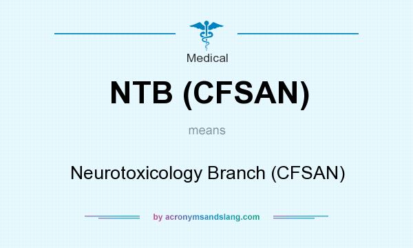 What does NTB (CFSAN) mean? It stands for Neurotoxicology Branch (CFSAN)