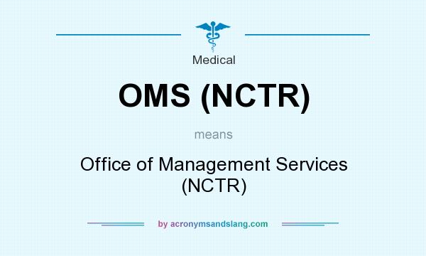 What does OMS (NCTR) mean? It stands for Office of Management Services (NCTR)