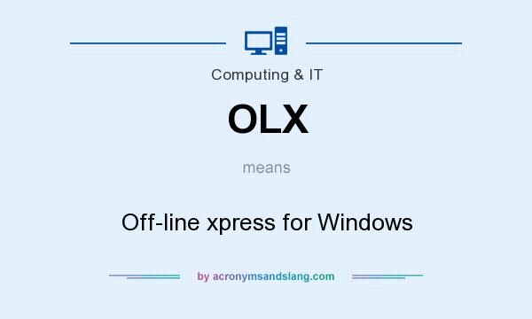 What does OLX mean? It stands for Off-line xpress for Windows