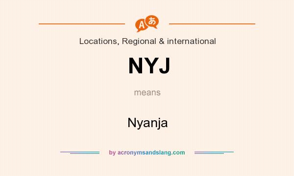 What does NYJ mean? It stands for Nyanja