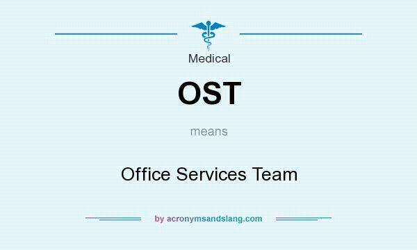 What does OST mean? It stands for Office Services Team