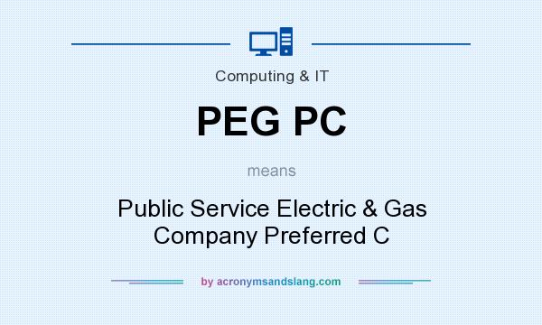 What does PEG PC mean? It stands for Public Service Electric & Gas Company Preferred C