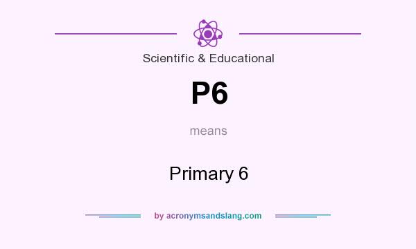 What does P6 mean? It stands for Primary 6
