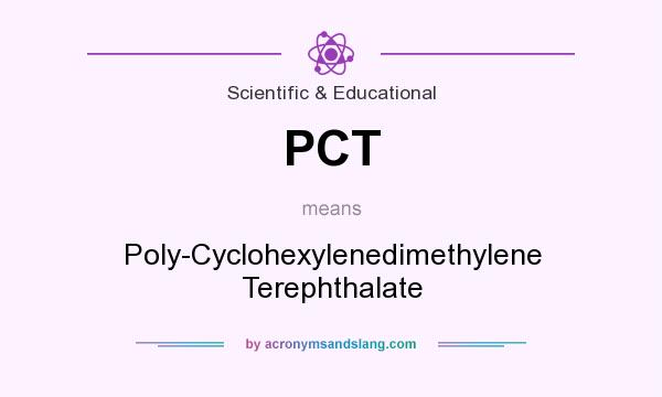 What does PCT mean? It stands for Poly-Cyclohexylenedimethylene Terephthalate