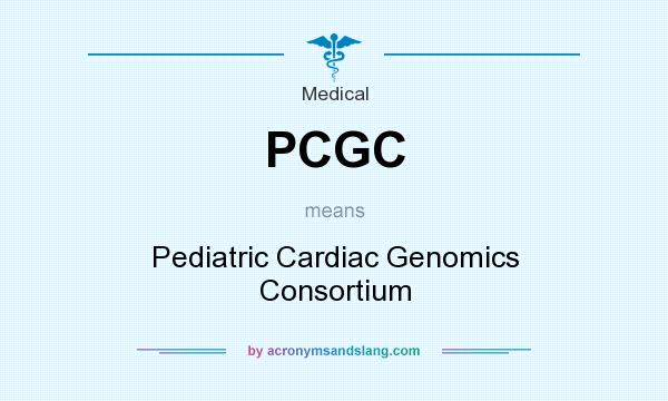 What does PCGC mean? It stands for Pediatric Cardiac Genomics Consortium