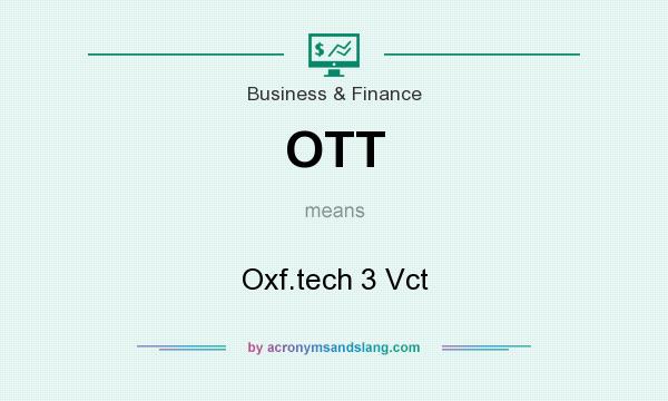 What does OTT mean? It stands for Oxf.tech 3 Vct