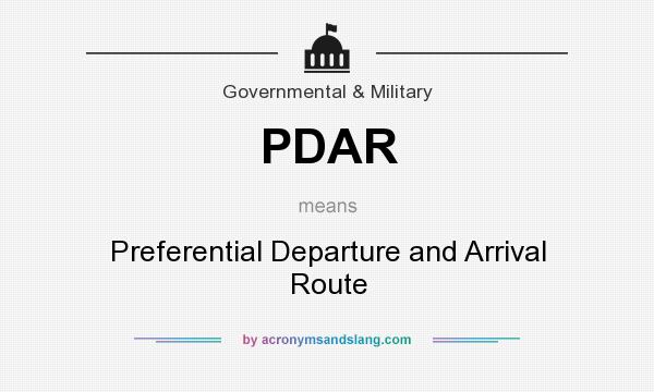 What does PDAR mean? It stands for Preferential Departure and Arrival Route