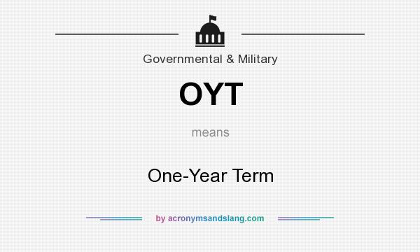 What does OYT mean? It stands for One-Year Term